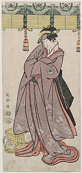 Segawa Tomisaburō II as the Õtomo Family's Maid Wakakusa, Actually Prince Koretaka