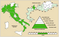 Thalictrum flavum Italy - range map