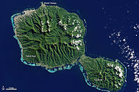 Tahiti depuis l'espace