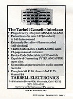 Thumbnail for Tarbell Cassette Interface