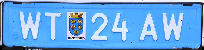 File:Temporary plate Austria.JPG