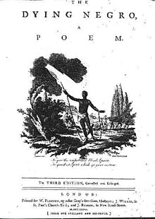 The Dying Negro, title page from third edition of 1775 The Dying Negro.jpg