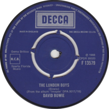 Description de l'image The London Boys by David Bowie UK vinyl single.png.