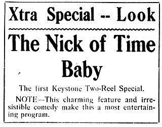 <i>The Nick of Time Baby</i> 1916 film