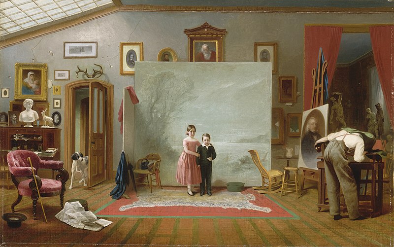 File:Thomas Le Clear - Interior with Portraits - Smithsonian.jpg