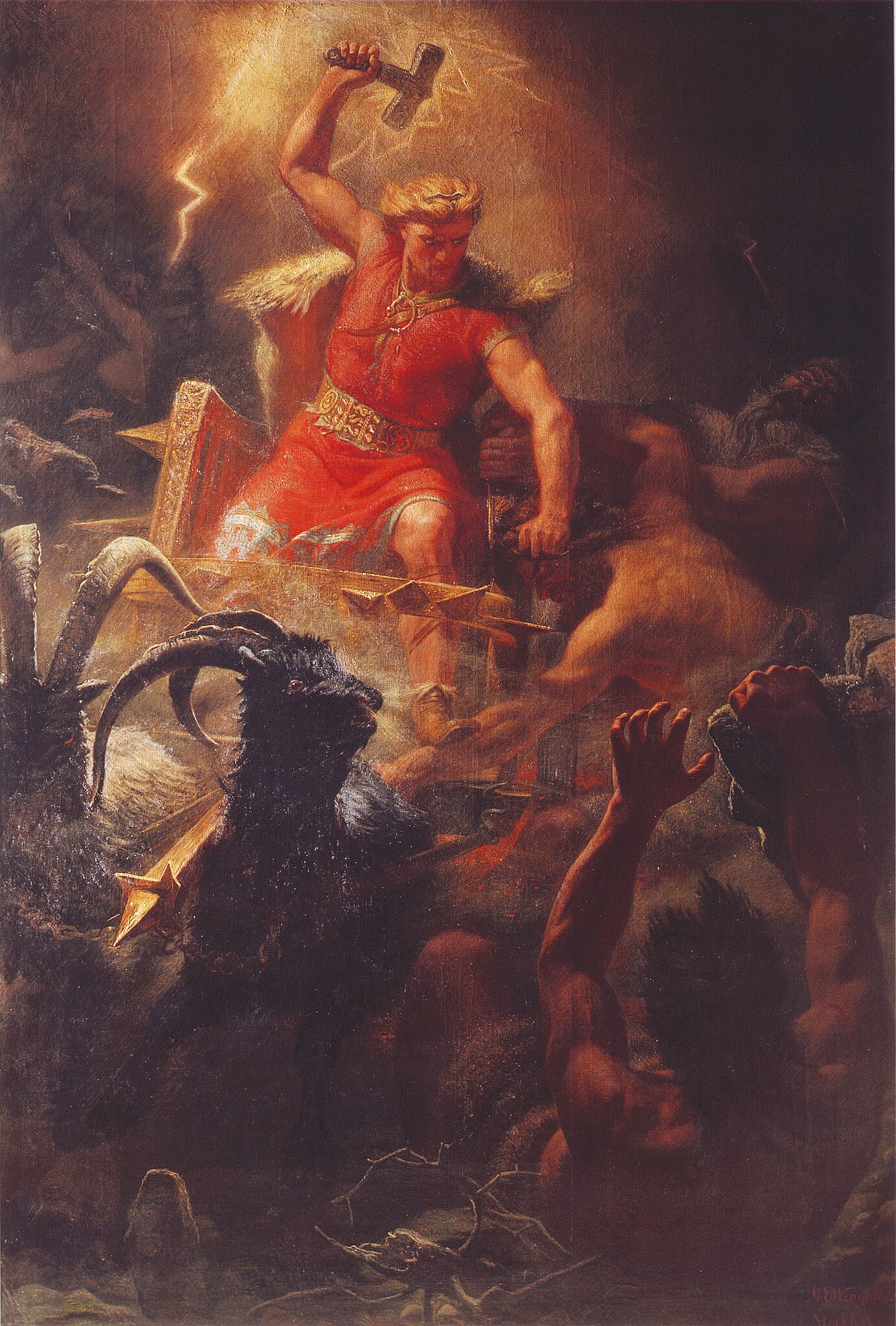 File:Thor's Battle Against the Jötnar (1872) by Mårten Eskil Winge