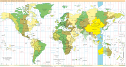 Localizarea zonei UTC + 8