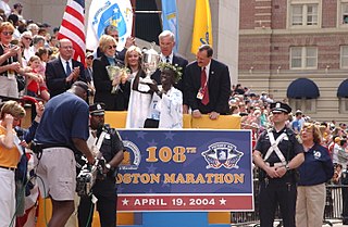 <span class="mw-page-title-main">2004 Boston Marathon</span> Footrace held in Boston, Massachusetts