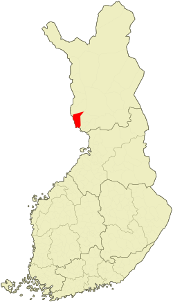 Ubicación de Tornio en Finlandia