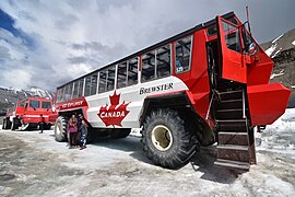 Canadian ice-tour bus