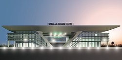 New train station Mobolaji Johnson Train station Mobolaji Johnson.jpg