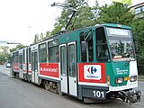 タトラKT4DM （ポツダム市電塗装、2008年撮影）