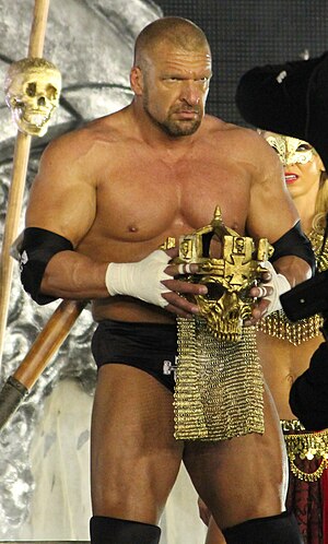 Triple H making his entrance at WrestleMania XXX