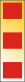 goldener Balken mit drei roten Quadraten