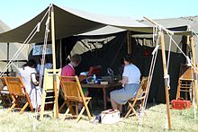 USO women from the World War II era (reenactment) USO Girls Airventure 2013.jpg