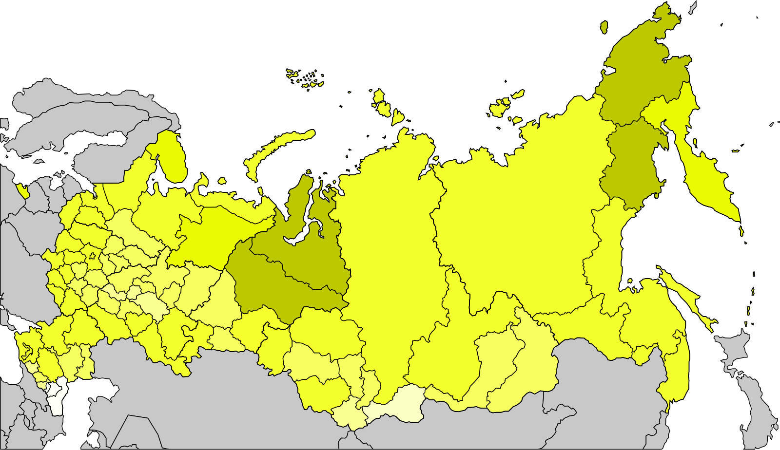 Контурная карта федеративное устройство