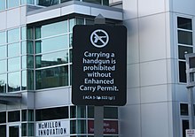 One of the most contentious pieces of legislation was "Guns on Campus" University of Arkansas Campus 17.jpg