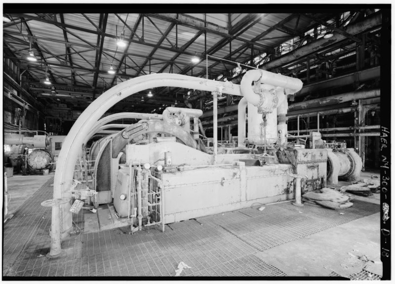 File:VIEW OF STEAM ENGINES, FLYWHEELS HAVE BEEN REMOVED, DISTILLATION BUILDING. - Solvay Process Company, SA Wetside Building, Between Willis and Milton Avenue, Solvay, Onondaga HAER NY,34-SOLV,1D-18.tif