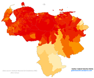 Venezuela 2011 Moreno (Brown) population proportion map.png