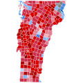 1916 United States presidential election in Vermont by Municipality