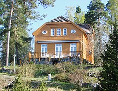 Sommerhus for Aimée og Theodor Frølich på Nesøya i Asker, arkitekt Lilla Hansen 1903. Foto: Roede