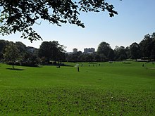 Southward view across Hove Park, a popular site for sports and recreational activities View across Hove Park, Hove (October 2010).JPG