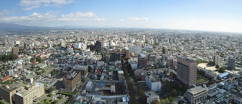 File:View from Gunma Prefectural Government Building east.jpg
