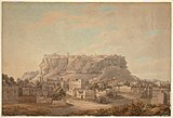View of Gwalior Fort from the north-west. c. 1790