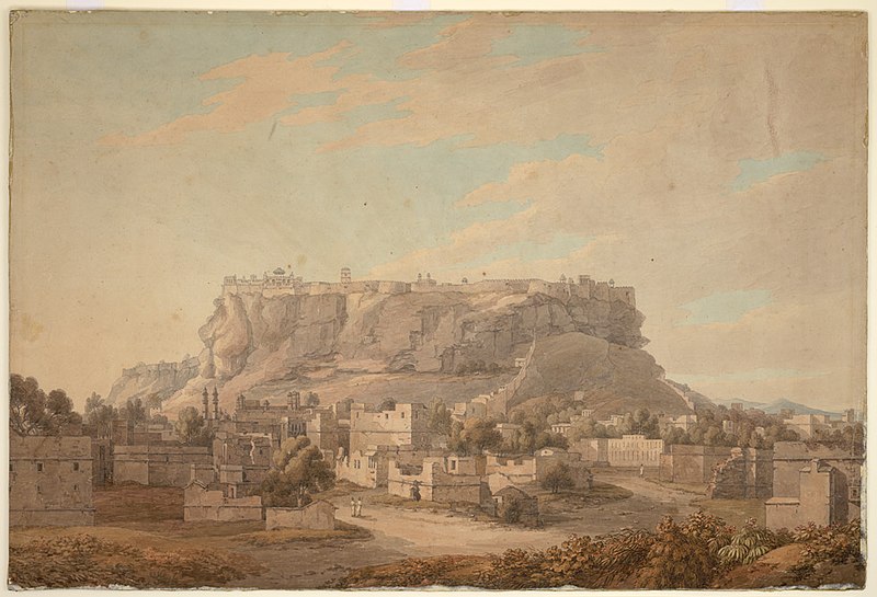 File:View of Gwalior Fort from the north-west.jpg