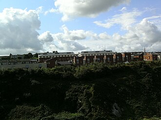 View across the Glen valley of new housing built during Phase I of the Glen Regeneration Project. View of New Housing Across Glen Valley.jpg