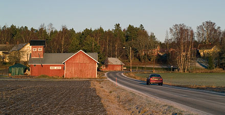 Local country road in the Vintala village