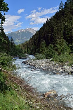 The river Isel in Virgen, East Tyrol (User:Haeferl)