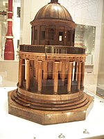 Architectonisch model van Tempietto.  Victoria and Albert Museum, Londen