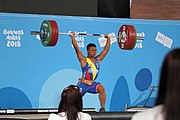 Deutsch: Gewichtheben bei den Olympischen Jugendspielen 2018; Tag 2, 10. Oktober 2018; Jungen 62 kg English: Weightlifting at the 2018 Summer Youth Olympics at 8 October 2018 – Boys' 62 kg