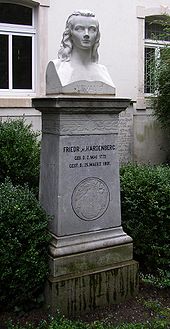 Novalis's grave in Weissenfels Weissenfels Hardenberg Novalis.jpg