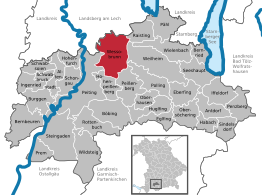 Kaart van Wessobrunn