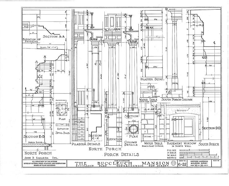 File:White-Buccleuch Mansion, River Road, New Brunswick, Middlesex County, NJ HABS NJ,12-NEBRU,3- (sheet 10 of 26).tif