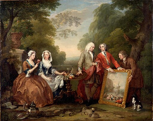 William Hogarth - Portrait of Sir Andrew Fountaine with other people