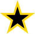 yellow bordered black star