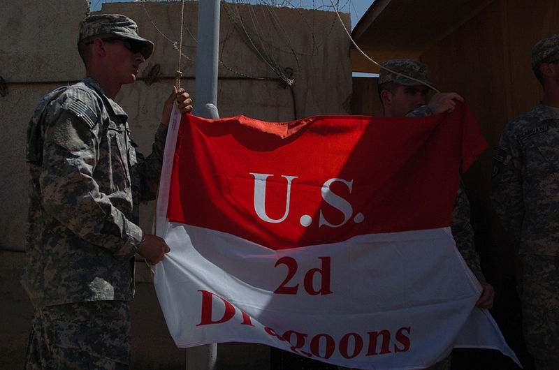 File:'Dragoons' unfurl colors in Baghdad DVIDS57010.jpg