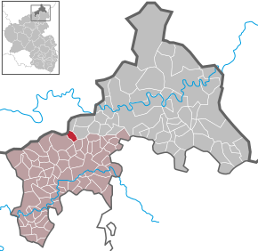 Poziția Ölsen pe harta districtului Altenkirchen (Westerwald)