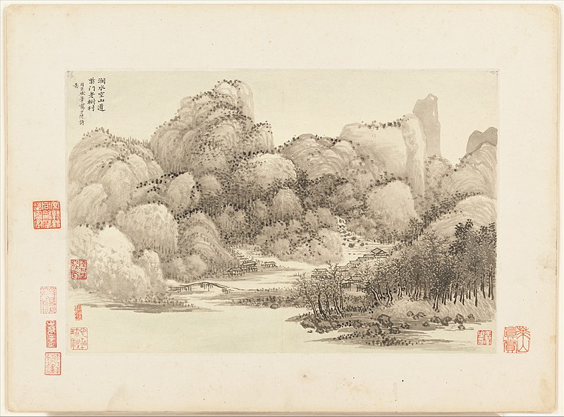 File:清 王翬 王時敏 仿古山水圖 冊 紙本-Landscapes after old masters MET DP154156.jpg