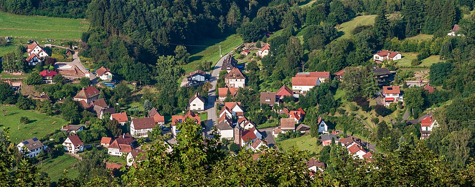 View of Nothweiler from Château de Fleckenstein