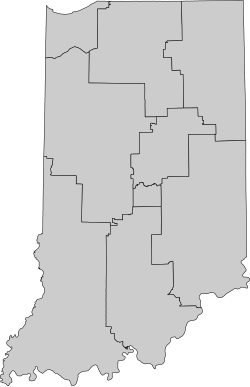 1.º distrito ubicada en Indiana