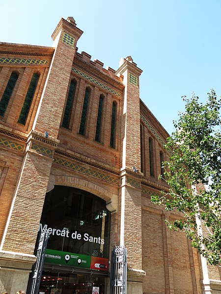 File:163 Mercat de Sants, c. Sant Jordi 6 (Barcelona).jpg