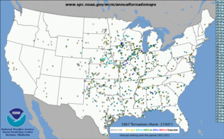 <span class="mw-page-title-main">Tornadoes of 1967</span>