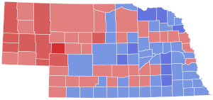 1984 United States Senate election in Nebraska results map by county.svg