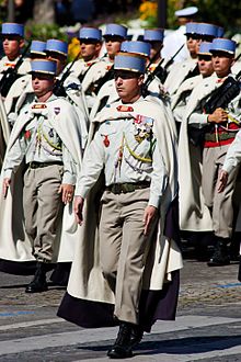 1st Regiment of Spahis, Bastille Day 2008 military parade on the Champs-Elysees, Paris. 1st Spahis Bastille Day 2008.jpg