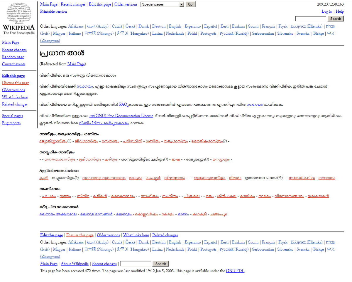 En wikipedia org wiki list