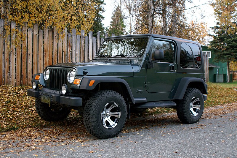 File:2003 Jeep Wrangler Sport with aftermarket wheels.jpg